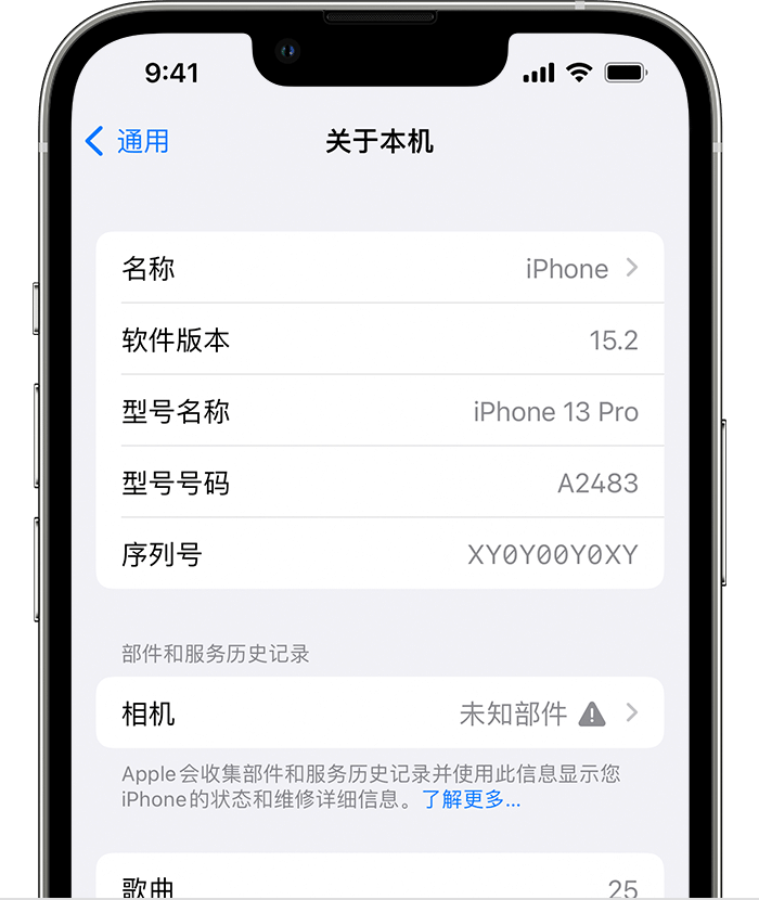 六弓乡苹果维修分享iPhone 出现提示相机“未知部件”是什么原因？ 